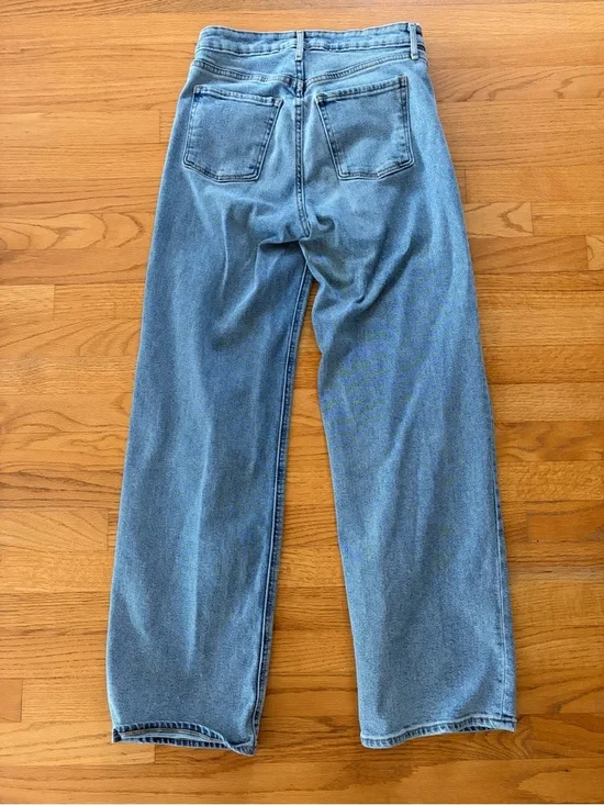Old Navy Women’s Wide Leg Light Blue Jeans - Picture 4 of 4
